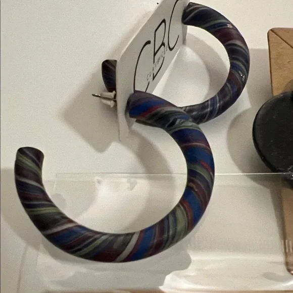 Colorful Homemade Clay Earrings Set Bundle (12pairs) - Picture 13 of 14